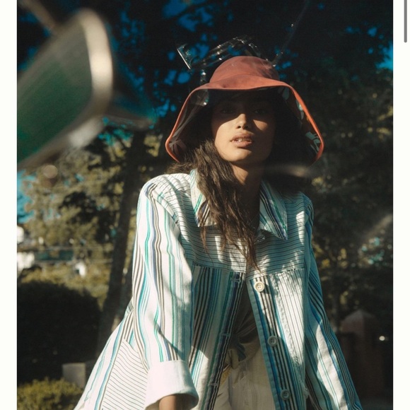 Anthropologie reversible canvas hat new without tags one size - Picture 7 of 11